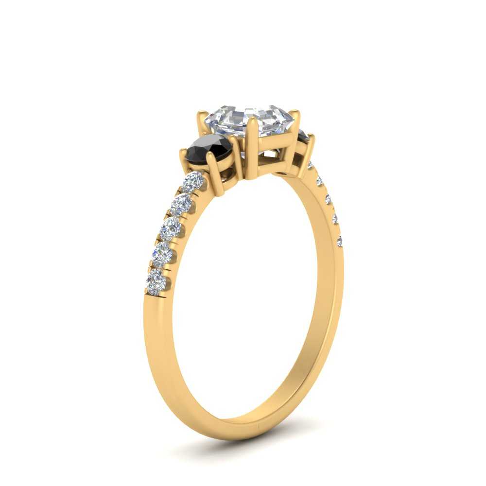 petite-micropave-asscher-cut-three-stone-engagement-ring-with-black-diamond-in-yellow-gold-FD9383ASRGBLACK-NL-YG