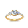 Load image into Gallery viewer, petite-micropave-cushion-cut-three-stone-diamond-engagement-ring-in-yellow-gold-FD9383CUR-NL-YG