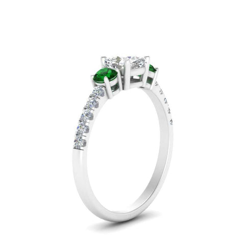 petite-micropave-cushion-cut-three-stone-diamond-engagement-ring-with-emerald-in-white-gold-FD9383CURGEMGR-NL-WG