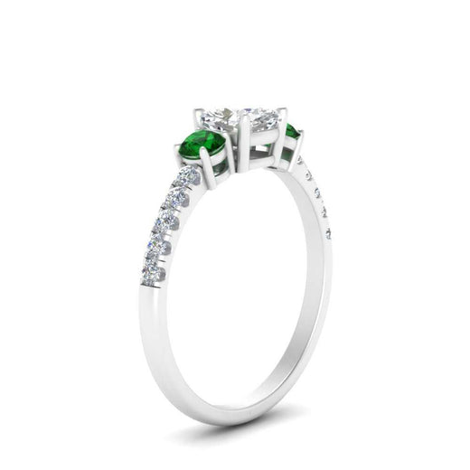 petite-micropave-cushion-cut-three-stone-diamond-engagement-ring-with-emerald-in-white-gold-FD9383CURGEMGR-NL-WG