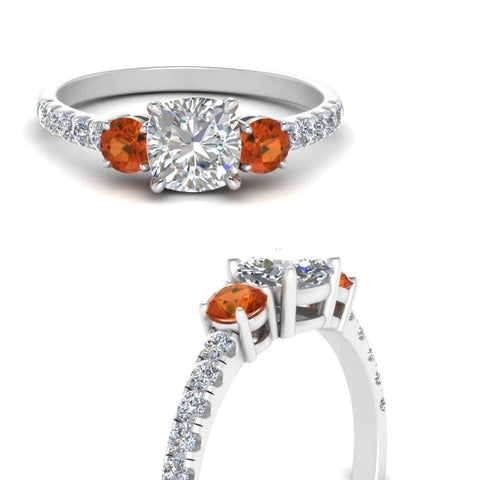 petite-micropave-cushion-cut-three-stone-diamond-engagement-ring-with-orange-sapphire-in-white-gold-FD9383CURGSAOR-NL-WG
