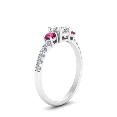 petite-micropave-cushion-cut-three-stone-diamond-engagement-ring-with-pink-sapphire-in-white-gold-FD9383CURGSADRPI-NL-WG