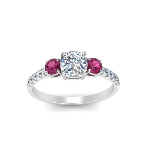 petite-micropave-cushion-cut-three-stone-diamond-engagement-ring-with-pink-sapphire-in-white-gold-FD9383CURGSADRPI-NL-WG