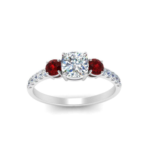 petite-micropave-cushion-cut-three-stone-diamond-engagement-ring-with-ruby-in-white-gold-FD9383CURGRUDR-NL-WG