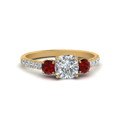 petite-micropave-cushion-cut-three-stone-diamond-engagement-ring-with-ruby-in-yellow-gold-FD9383CURGRUDR-NL-YG