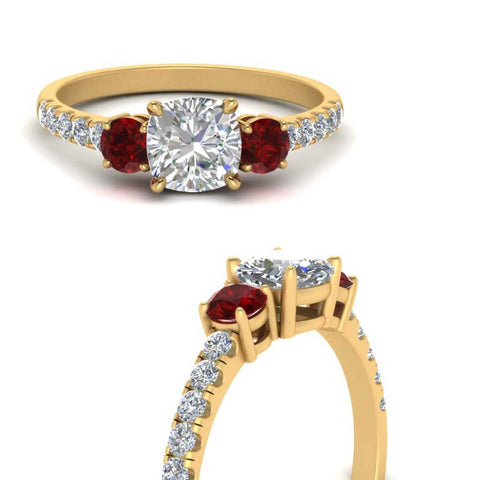 petite-micropave-cushion-cut-three-stone-diamond-engagement-ring-with-ruby-in-yellow-gold-FD9383CURGRUDR-NL-YG