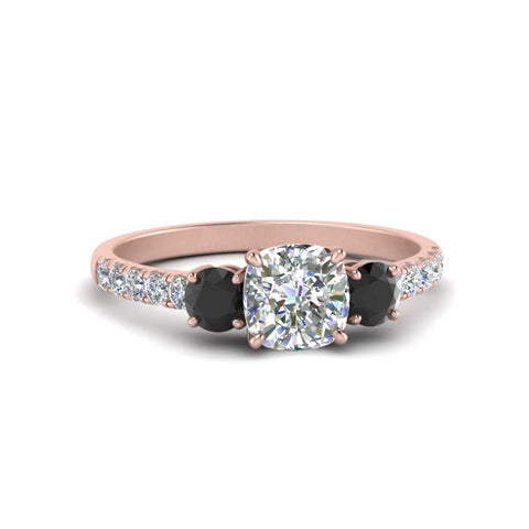 petite-micropave-cushion-cut-three-stone-engagement-ring-with-black-diamond-in-rose-gold-FD9383CURGBLACK-NL-RG