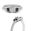 Load image into Gallery viewer, petite-micropave-cushion-cut-three-stone-engagement-ring-with-black-diamond-in-white-gold-FD9383CURGBLACK-NL-WG