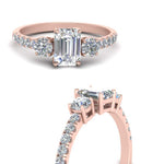 Load image into Gallery viewer, petite-micropave-emerald-cut-three-stone-diamond-engagement-ring-in-rose-gold-FD9383EMR-NL-RG
