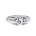 Thumbnail 45 - petite-micropave-emerald-cut-three-stone-diamond-engagement-ring-in-white-gold-FD9383EMR-NL-WG