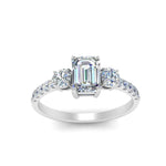 Load image into Gallery viewer, petite-micropave-emerald-cut-three-stone-diamond-engagement-ring-in-white-gold-FD9383EMR-NL-WG
