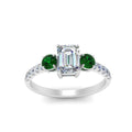 Thumbnail 54 - petite-micropave-emerald-cut-three-stone-diamond-engagement-ring-with-emerald-in-white-gold-FD9383EMRGEMGR-NL-WG