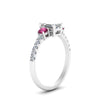 Load image into Gallery viewer, petite-micropave-emerald-cut-three-stone-diamond-engagement-ring-with-pink-sapphire-in-white-gold-FD9383EMRGSADRPI-NL-WG