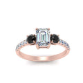 Thumbnail 79 - petite-micropave-emerald-cut-three-stone-engagement-ring-with-black-diamond-in-rose-gold-FD9383EMRGBLACK-NL-RG