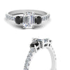 Load image into Gallery viewer, petite-micropave-emerald-cut-three-stone-engagement-ring-with-black-diamond-in-white-gold-FD9383EMRGBLACK-NL-WG