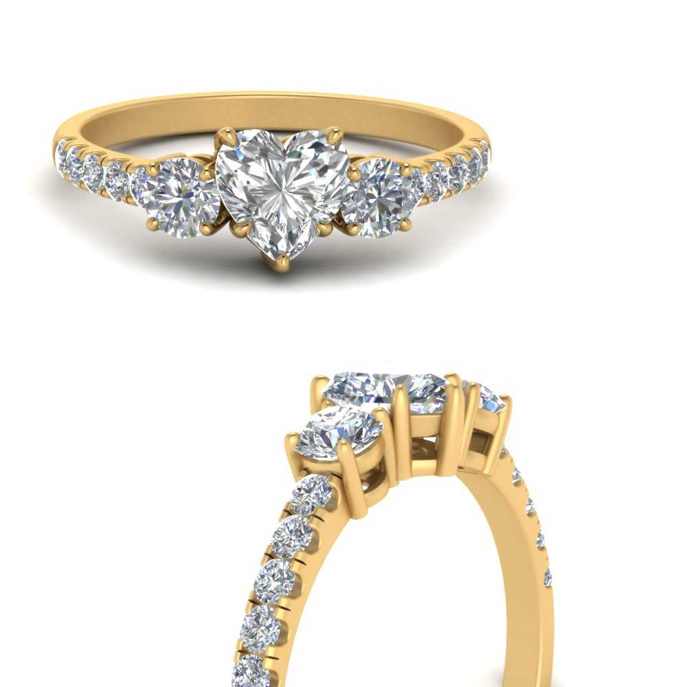 petite-micropave-heart-shaped-three-stone-diamond-engagement-ring-in-yellow-gold-FD9383HTR-NL-YG