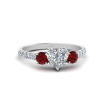 Load image into Gallery viewer, petite-micropave-heart-shaped-three-stone-diamond-engagement-ring-with-ruby-in-white-gold-FD9383HTRGRUDR-NL-WG
