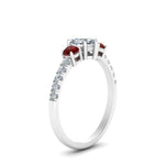 Load image into Gallery viewer, petite-micropave-heart-shaped-three-stone-diamond-engagement-ring-with-ruby-in-white-gold-FD9383HTRGRUDR-NL-WG