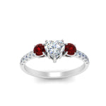 Load image into Gallery viewer, petite-micropave-heart-shaped-three-stone-diamond-engagement-ring-with-ruby-in-white-gold-FD9383HTRGRUDR-NL-WG
