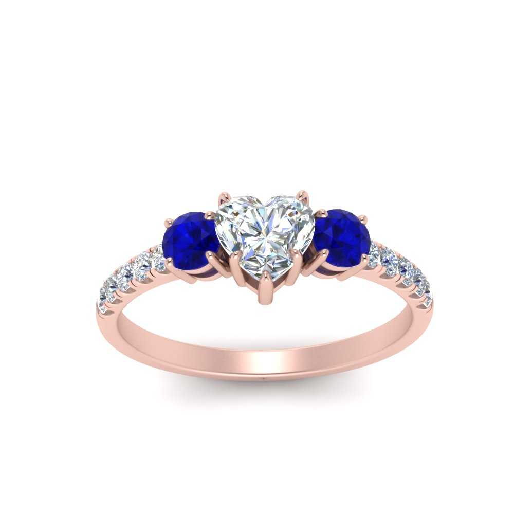 petite-micropave-heart-shaped-three-stone-diamond-engagement-ring-with-sapphire-in-rose-gold-FD9383HTRGSABL-NL-RG