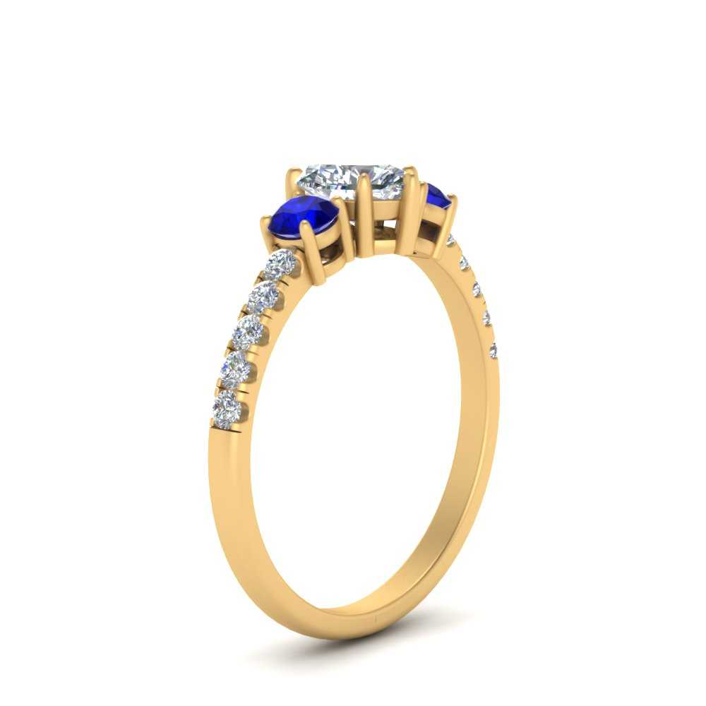 petite-micropave-heart-shaped-three-stone-diamond-engagement-ring-with-sapphire-in-yellow-gold-FD9383HTRGSABL-NL-YG