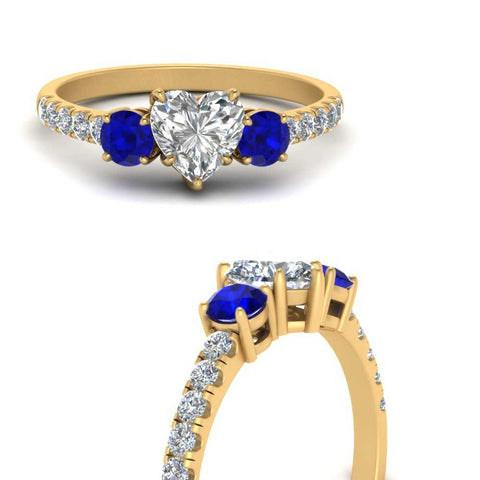 petite-micropave-heart-shaped-three-stone-diamond-engagement-ring-with-sapphire-in-yellow-gold-FD9383HTRGSABL-NL-YG