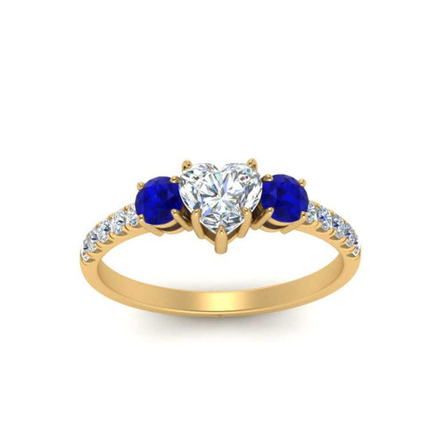 petite-micropave-heart-shaped-three-stone-diamond-engagement-ring-with-sapphire-in-yellow-gold-FD9383HTRGSABL-NL-YG