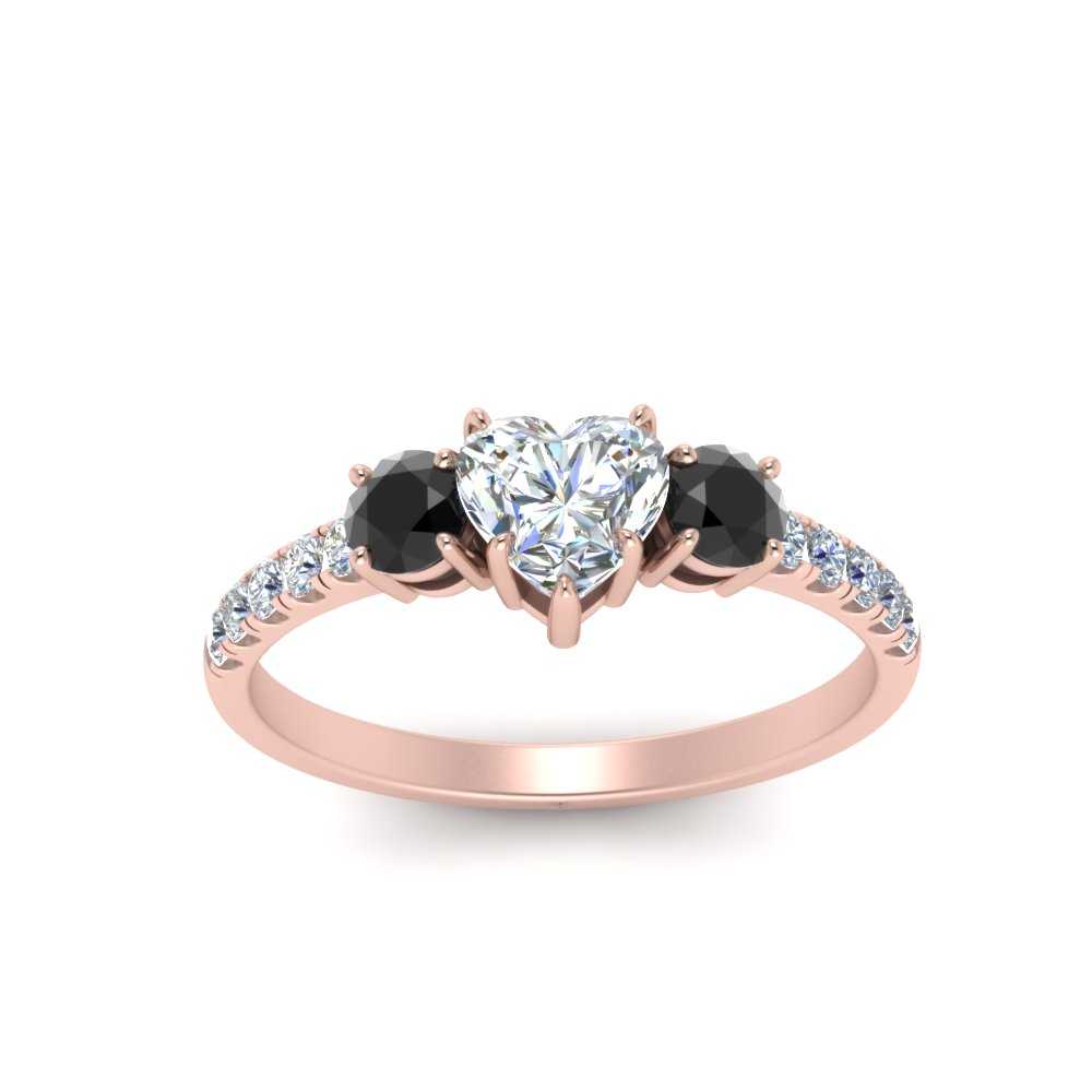 petite-micropave-heart-shaped-three-stone-engagement-ring-with-black-diamond-in-rose-gold-FD9383HTRGBLACK-NL-RG
