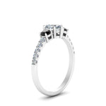 Load image into Gallery viewer, petite-micropave-heart-shaped-three-stone-engagement-ring-with-black-diamond-in-white-gold-FD9383HTRGBLACK-NL-WG
