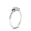 Load image into Gallery viewer, petite-micropave-heart-shaped-three-stone-engagement-ring-with-black-diamond-in-white-gold-FD9383HTRGBLACK-NL-WG
