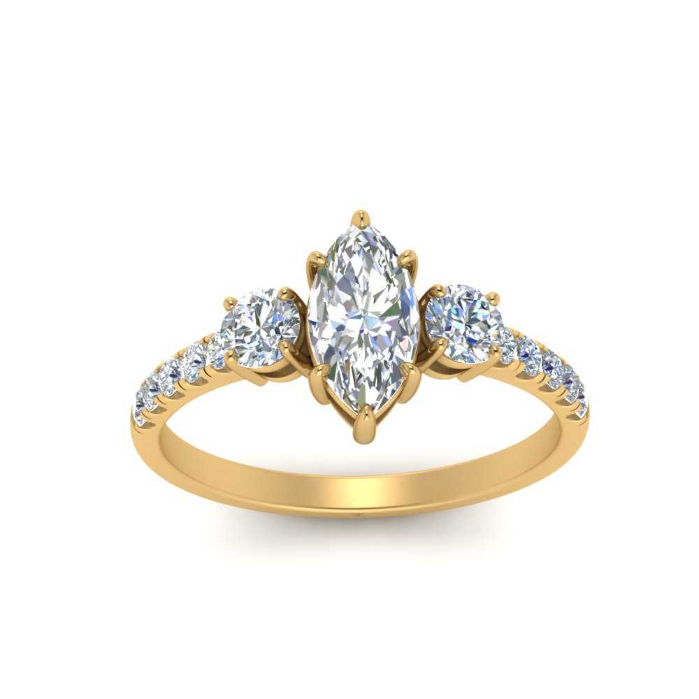 petite-micropave-marquise-cut-three-stone-diamond-engagement-ring-in-yellow-gold-FD9383MQR-NL-YG
