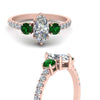 Load image into Gallery viewer, petite-micropave-marquise-cut-three-stone-diamond-engagement-ring-with-emerald-in-rose-gold-FD9383MQRGEMGR-NL-RG