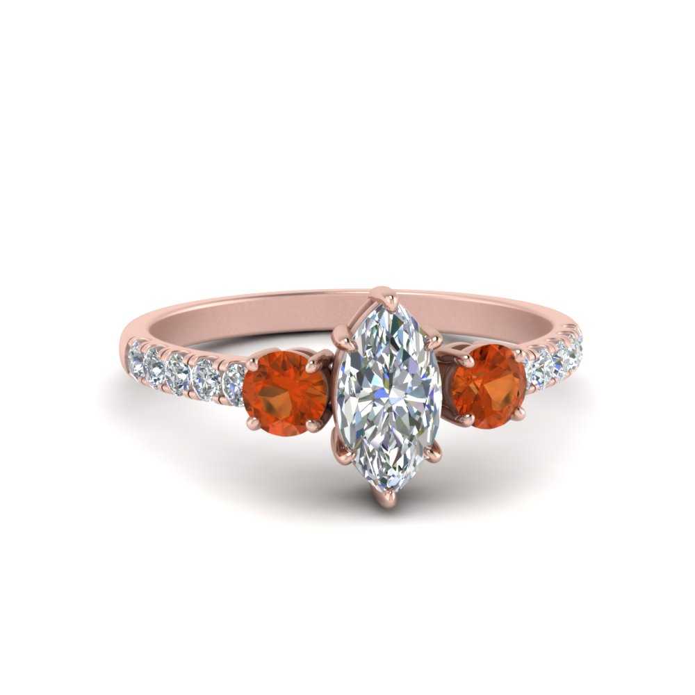 petite-micropave-marquise-cut-three-stone-diamond-engagement-ring-with-orange-sapphire-in-rose-gold-FD9383MQRGSAOR-NL-RG