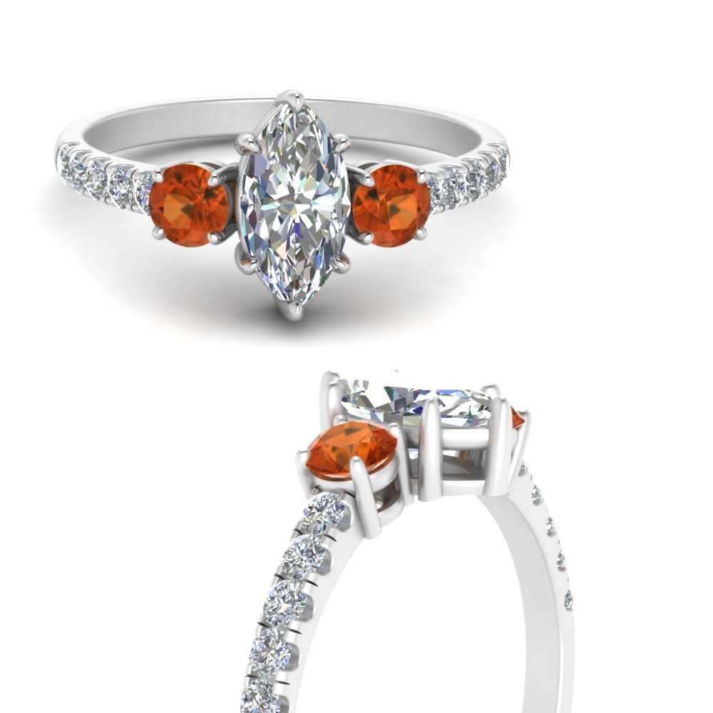 petite-micropave-marquise-cut-three-stone-diamond-engagement-ring-with-orange-sapphire-in-white-gold-FD9383MQRGSAOR-NL-WG