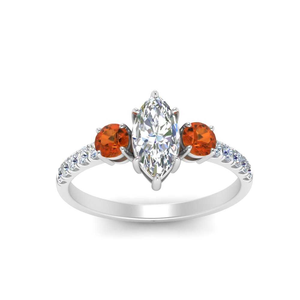 petite-micropave-marquise-cut-three-stone-diamond-engagement-ring-with-orange-sapphire-in-white-gold-FD9383MQRGSAOR-NL-WG