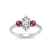 Load image into Gallery viewer, petite-micropave-marquise-cut-three-stone-diamond-engagement-ring-with-pink-sapphire-in-white-gold-FD9383MQRGSADRPI-NL-WG
