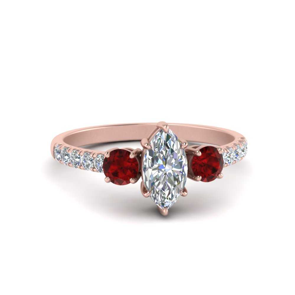 petite-micropave-marquise-cut-three-stone-diamond-engagement-ring-with-ruby-in-rose-gold-FD9383MQRGRUDR-NL-RG