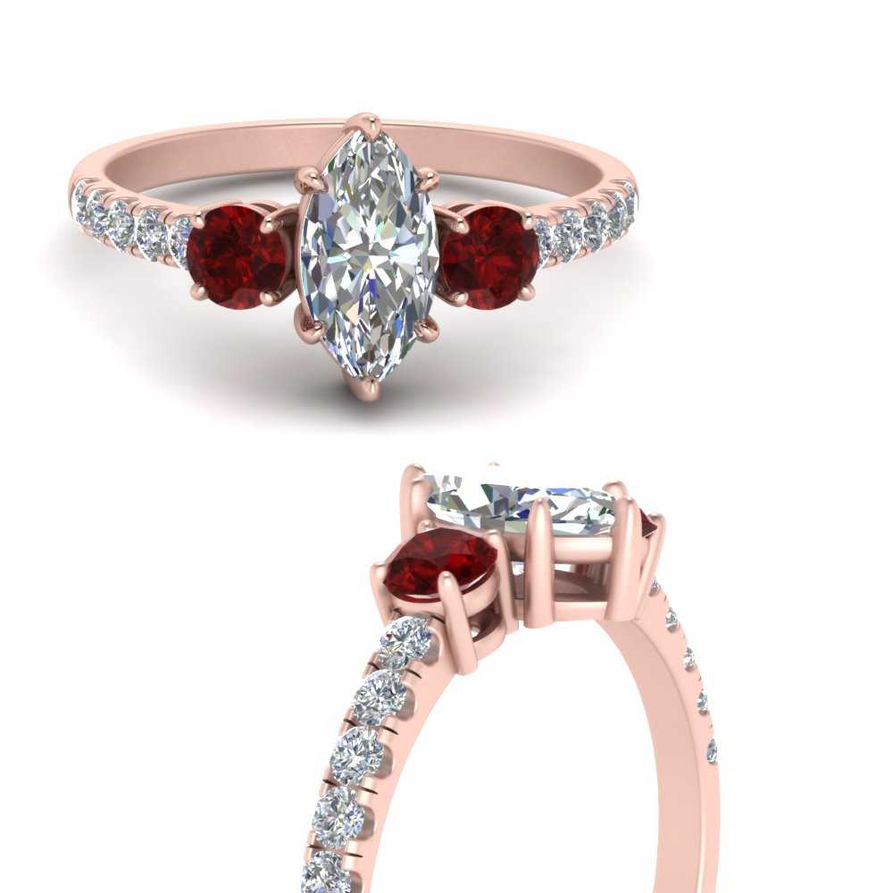 petite-micropave-marquise-cut-three-stone-diamond-engagement-ring-with-ruby-in-rose-gold-FD9383MQRGRUDR-NL-RG