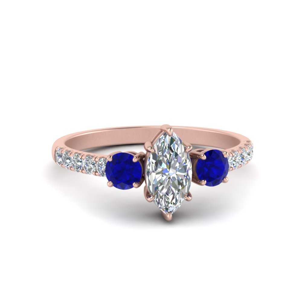 petite-micropave-marquise-cut-three-stone-diamond-engagement-ring-with-sapphire-in-rose-gold-FD9383MQRGSABL-NL-RG