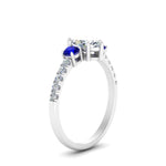 Load image into Gallery viewer, petite-micropave-marquise-cut-three-stone-diamond-engagement-ring-with-sapphire-in-white-gold-FD9383MQRGSABL-NL-WG
