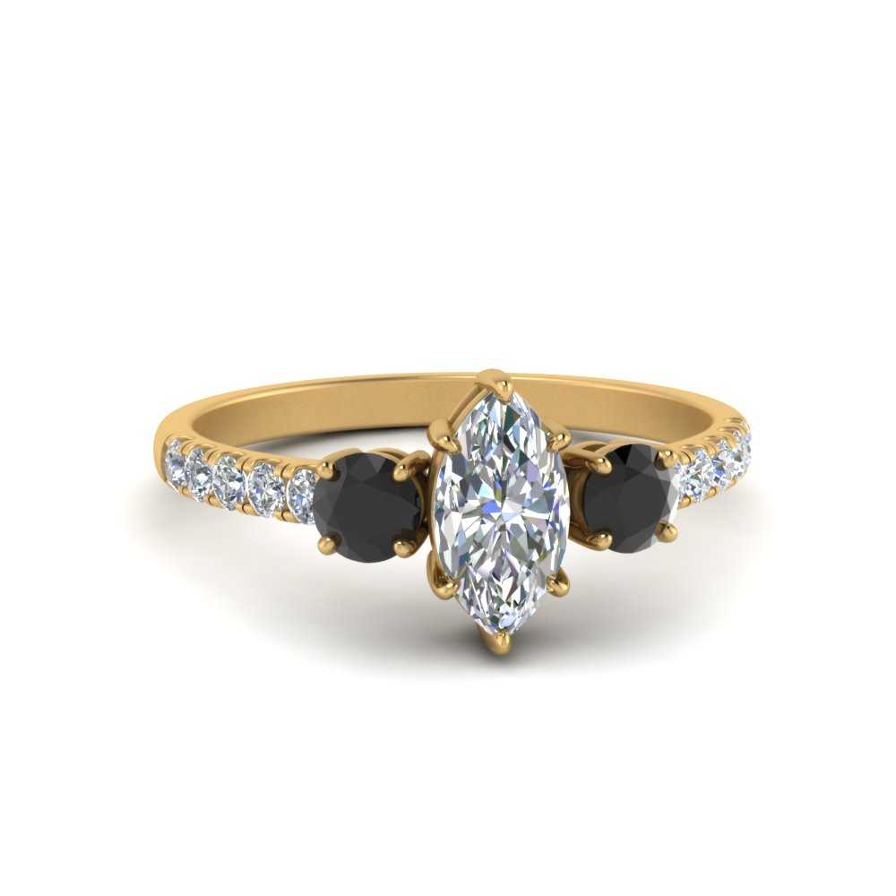 petite-micropave-marquise-cut-three-stone-engagement-ring-with-black-diamond-in-yellow-gold-FD9383MQRGBLACK-NL-YG