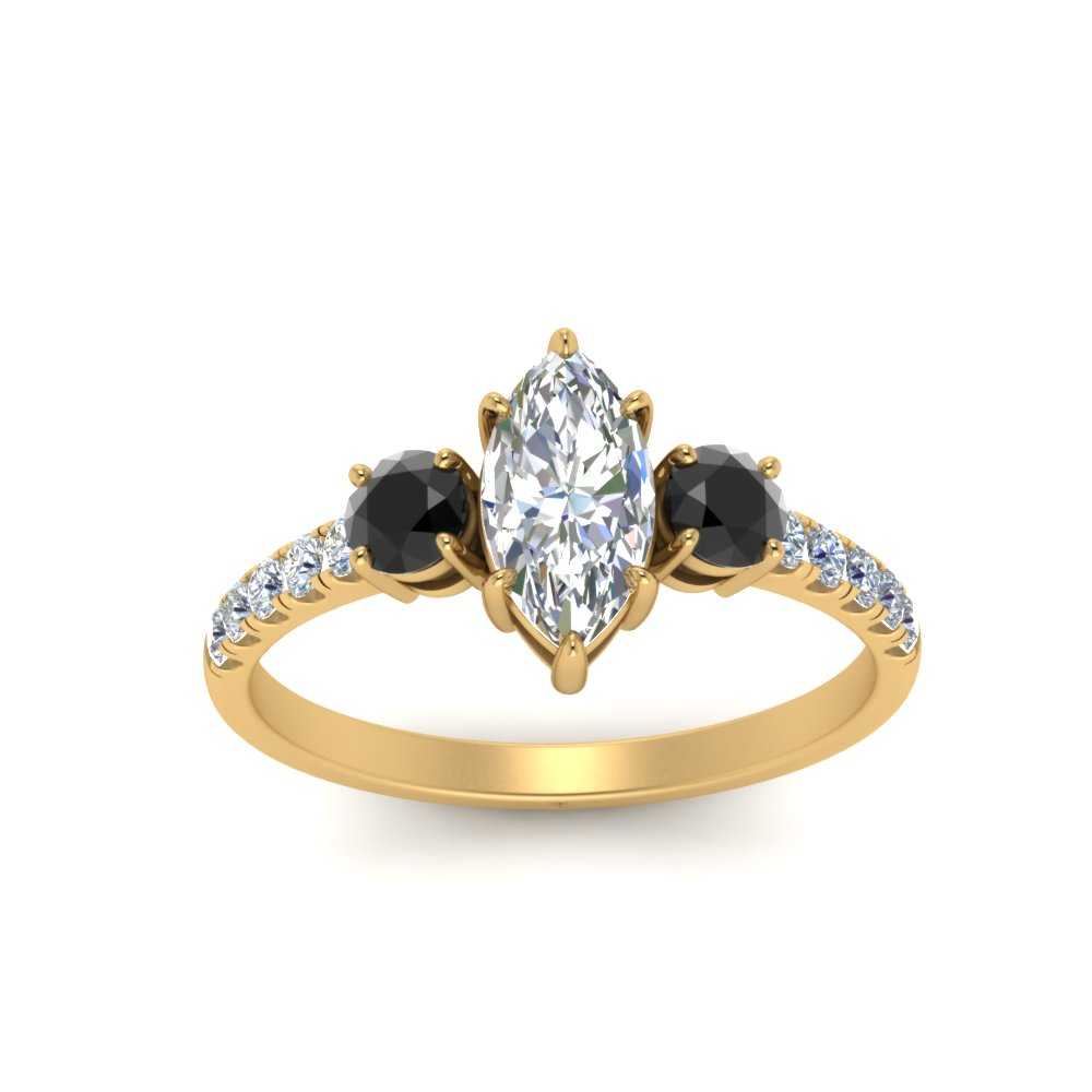 petite-micropave-marquise-cut-three-stone-engagement-ring-with-black-diamond-in-yellow-gold-FD9383MQRGBLACK-NL-YG
