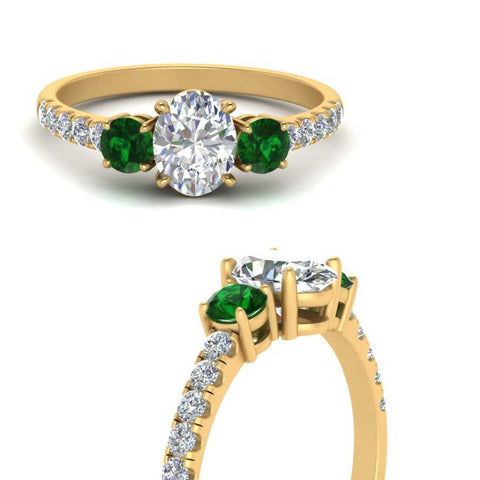 petite-micropave-oval-shaped-three-stone-diamond-engagement-ring-with-emerald-in-yellow-gold-FD9383OVRGEMGR-NL-YG
