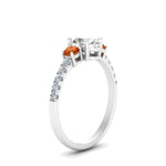 Load image into Gallery viewer, petite-micropave-oval-shaped-three-stone-diamond-engagement-ring-with-orange-sapphire-in-white-gold-FD9383OVRGSAOR-NL-WG
