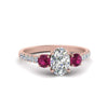 Load image into Gallery viewer, petite-micropave-oval-shaped-three-stone-diamond-engagement-ring-with-pink-sapphire-in-rose-gold-FD9383OVRGSADRPI-NL-RG