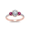 Load image into Gallery viewer, petite-micropave-oval-shaped-three-stone-diamond-engagement-ring-with-pink-sapphire-in-rose-gold-FD9383OVRGSADRPI-NL-RG