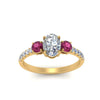 Load image into Gallery viewer, petite-micropave-oval-shaped-three-stone-diamond-engagement-ring-with-pink-sapphire-in-yellow-gold-FD9383OVRGSADRPI-NL-YG