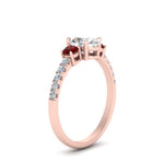 Load image into Gallery viewer, petite-micropave-oval-shaped-three-stone-diamond-engagement-ring-with-ruby-in-rose-gold-FD9383OVRGRUDR-NL-RG
