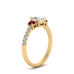 Load image into Gallery viewer, petite-micropave-oval-shaped-three-stone-diamond-engagement-ring-with-ruby-in-yellow-gold-FD9383OVRGRUDR-NL-YG
