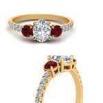 Load image into Gallery viewer, petite-micropave-oval-shaped-three-stone-diamond-engagement-ring-with-ruby-in-yellow-gold-FD9383OVRGRUDR-NL-YG

